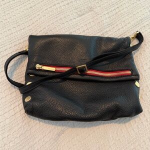 Hammitt Black Crossbody Bag with Red Accent